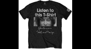 John Lennon - Listen Lady Heren T-shirt - M - Zwart