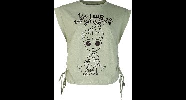 Guardians Of The Galaxy Groot - Be Leaf In Yourself Dames Top - olijf - XXL
