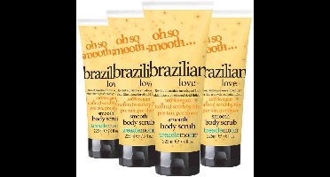 Treaclemoon - Brazilian Love Bodyscrub - 4 x 225 ml - Voordeelverpakking