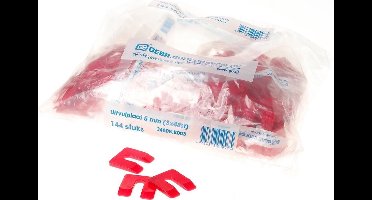 Gb Uitvulplaatje rood 5 x 50 x 50mm zak 34605.B003