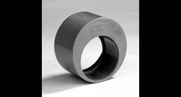 DYKA PVC Verloopring Excentrisch 110 x 75 mm – Spie/Lijmmof – Grijs – Binnenriolering