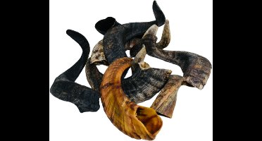 Animalking Lamshoorn Hond - Hoorn Hond - Hondensnack - Gewei Hond - L tot 150 Gram - 3 Stuks