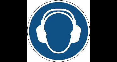 Gehoorbescherming verplicht gebodspictogram