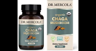 Dr. Mercola - Organic Chaga Mushroom - 30 tabletten