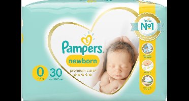 Premium Care Luiers Maat 0 - 30 Luiers voor Gevoelige Huid