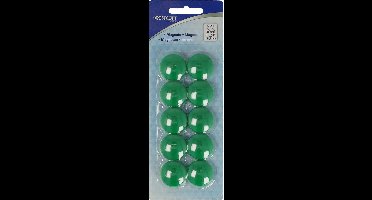 Westcott magneten - Ø 25x11,8mm - groen - 10 stuks - AC-E10813