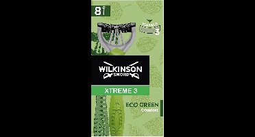Wilkinson Sword Xtreme 3 Eco Vert - Lot de 8 Wilkinson Sword Green X 8 Rasoir jetable homme écologique et recyclable