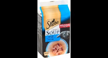 2x - Sheba - Kattenvoeding - Classic Soup Versheidszakjes met Tonijn - 4x40g