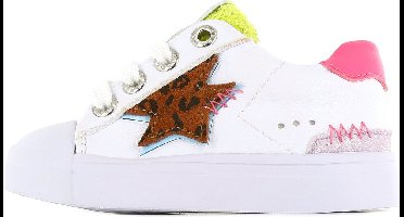 Sneakers | Meisjes | white Pink | Leer | Shoesme | Maat 22