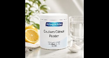 Nova Vitae - Calcium Citraat Poeder - Calciumbron voor Botten en Gebit - 125 gram