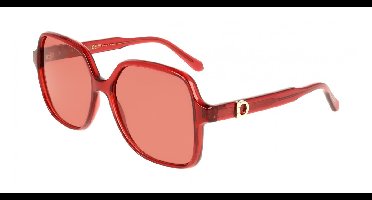 Ferragamo SF2069SE Transparent red 57/15/140 WOMAN Zonnebrillen