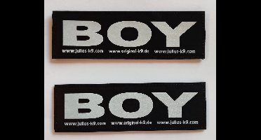 Set Labels voor Powerharness - Large tekst: BOY