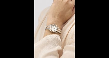 Gc Gc Flair Coussin Mini Small Size Metal Analoog Quartzhorloge Zilverkleurig En Roségoudkleurig Kast Gemaakt Van 100% Roestvrij Staal En Een Armband Van 100% Roestvrij Staal 28 Z73002L1, Z73003L9