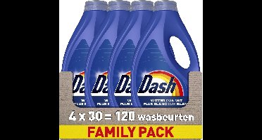 Dash Vloeibaar Wasmiddel - Witter Dan Wit - 4 x 30 Wasbeurten