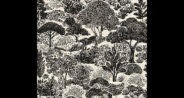 PLANTEN EN BOMEN BEHANG | Botanisch - Grijs Zwart Wit - A.S. Création Pintwalls III