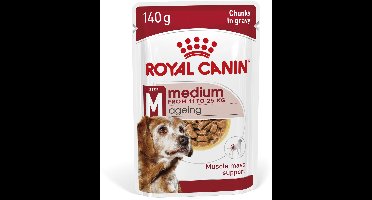 Royal Canin Medium Ageing 10+ Natvoer - 10x140 g - Hondenvoer