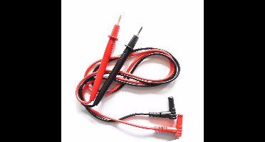 Qatrixx Professioneel Universeel Kabelsetje Voor Multimeter - Meetpen - Multimeter Kabelset - Multimeter Kabel - Test kabels Voor Multimeters - haaks - 0,90 meter