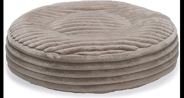 Designed by Lotte Reza - Hondenkussen - Rond - Beige - 80x80x20 cm