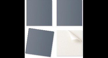 Pak zelfklevende vinyltegels met patroon voor de slaapkamer, donkerblauw, 20x20x20 cm