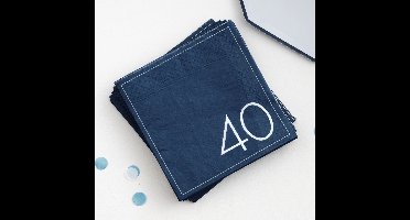‘40' Navy - 16 stuks