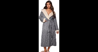 Color Block Fleece Lounge-badjas — Ultiem Comfort & Stijl - Maat 36 (S)