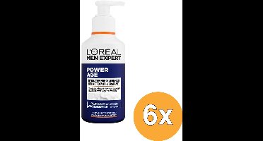 6x L'Oréal Paris Men Expert Power Age Hydraterende Gel Cleaner (6 x 260 ml)