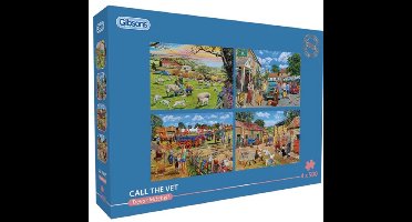 Gibsons - Call the Vet (door Trevor Mitchell) - 4×500 stukjes 48×34cm (b×h) - Legpuzzel voor volwassenen