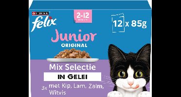 Felix Original Pouch in Gelei Junior Mix 12 stuks