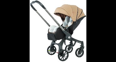 Betaalbare Goederen® kinderwagen - khaki - kinderwagen 3 in 1 - kinderwagens - wandelwagen - Multifunctionele Kinderwagen - Opvouwbaar - Autostoeltje