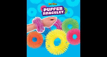 Eddy Toys Puffer Armband - Fidget Armband voor Kinderen van 3 tot 8 Jaar - Rubber Materiaal - Zachte Textuur voor Ontspanning - Diameter ca. 10 cm - Zwart, Groen en Oranje
