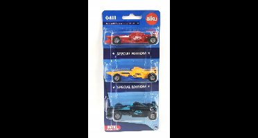 SIKU Raceauto Set 3-Pack - Metal & Plastic Speelgoed