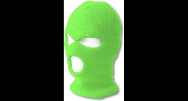 Scoby - Bivakmuts - Gezichtsmuts - Motor Balaclava - Face Mask - One Size - Neon Groen