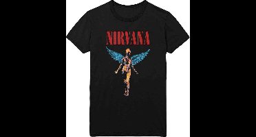 Nirvana - Angelic Heren T-shirt - 2XL - Zwart