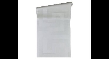 GRIEKSE SLEUTEL BEHANG | Design - zilver - A.S. Création Versace 3