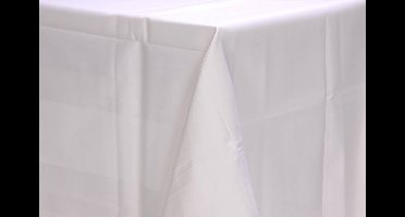Damast Tafelkleed Wit 190x140cm 'Luna' De Witte Lietaer