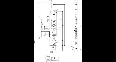 Effeff Centraalslot Anti-Paniek 2724CE/17T - DM 35 - PC 92 - D1/2/3/4