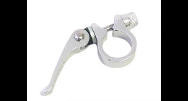 Zadelpenklem Ergotec SCQ-080 ø28.6 aluminium met snelspanner - zilver