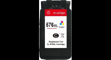 Inktcartridges Geschikt voor Canon CL-576XL | Geschikt voor Canon Pixma TR4750i - TR4751i - TS3550i - TS3551i - Inktpatronen - Inkt - printer