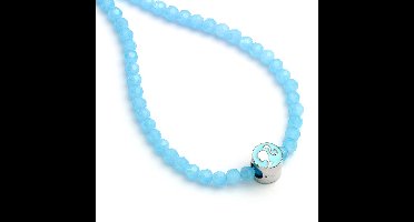 The Carat Shop - Barbie blauwe kraal ketting met ronde Barbie kraal charme