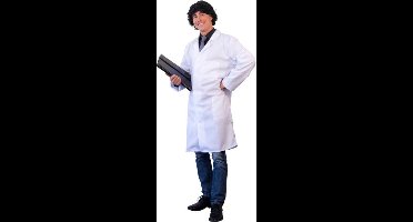Witbaard Doktersjas Heren Polyester Wit Maat Xl