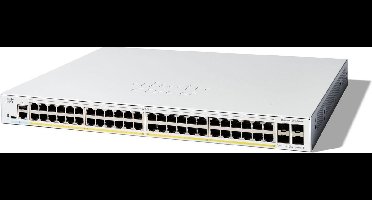 Cisco C1300-48FP-4X netwerk-switch Managed L2/L3 Gigabit Ethernet (10/100/1000) Wit