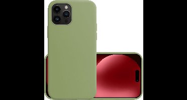 Hoesje - Geschikt voor Apple iPhone 15 Pro Max - Sterk & Shockproof - Hoes Cover - Siliconen Case - Groen