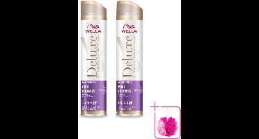 2 x Wella – Deluxe Pure Fullness – Haarspray – 250 ml - Bulkverpakking - Haarspray - Douchemop - Volume