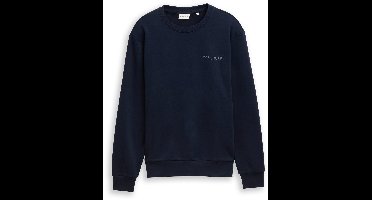 Tom Tailor - Sweatshirt met logoprint - Maat XXXL - sky captain blue