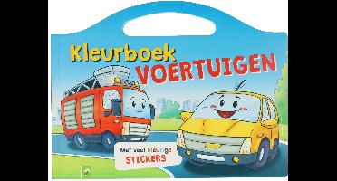 Kleurboek met Stickers Voertuigen