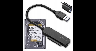 Adapter SATA naar USB-C 3.1 voor 2,5" HDD/SSD (5Gb/s)