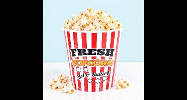 Popcorn bak - 1 stuk - Rood