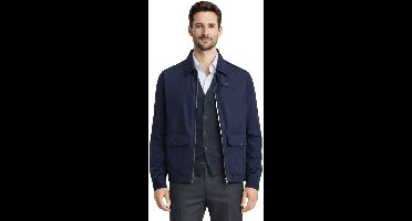 Ralph Lauren jas marineblauw kort model met rits en klepzakken voor heren - XL