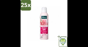 25 x Kneipp - Douche schuim - Embrace Life - Anti‑Aging verzorging - 200 ml - Grootverpakking - Vaatwasstrips - Douche Foam - Roze Schuim - Vrouwelijke Geur - Hydratatie - Huid Verzorging