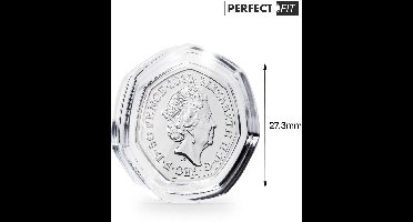 Muntcapsules Rond - geschikt voor munten Ø 27.3 mm. - ULTRA PERFECT